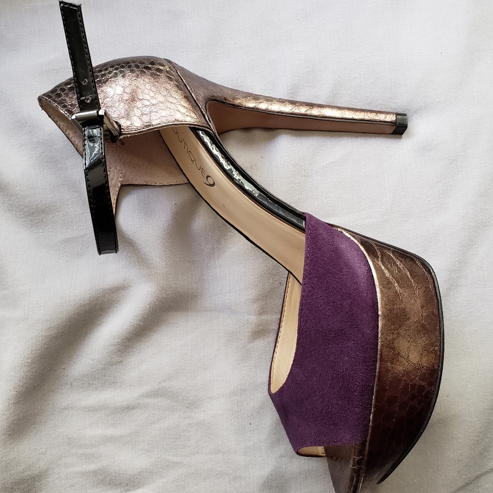 Boutique 9 stiletto platform heels with ankle straps